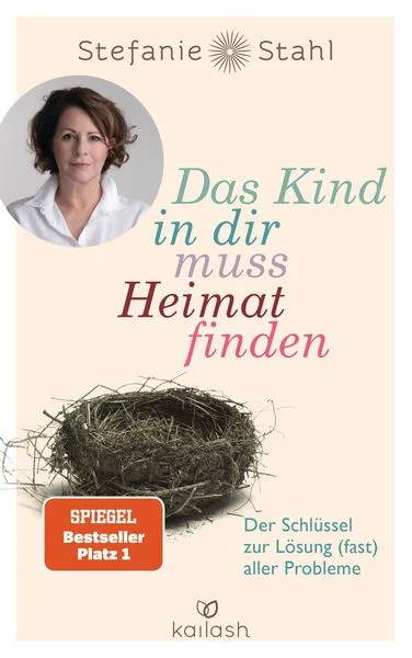 Buchcover: "Das Kind in dir muss Heimat finden" von Stefanie Stahl - Ein warmherziger Ratgeber zur Inneren-Kind-Arbeit mit einem beruhigenden, orange-goldenen Design